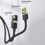 Сетевой кабель (патч-корд) RJ45 Cat.7 UTP длина 1 м плетеный Ugreen NW150 черный