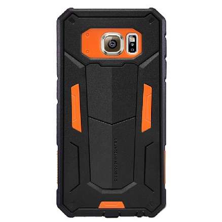 Чехол для Samsung Galaxy S6 гибридный для экстремальной защиты Nillkin Defender 2 черно-оранжевый