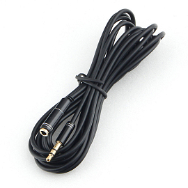 Кабель-удлинитель 3,5 мм - 3,5 мм (папа - мама) длина 3 м Cablexpert CCAB-02 черный