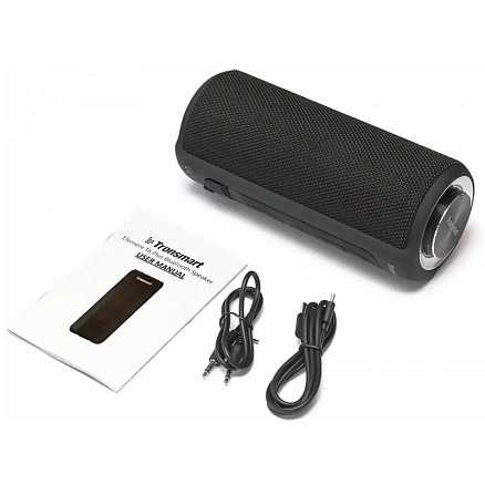 Портативная колонка Tronsmart T6 Plus Upgraded Edition с защитой от воды, USB и поддержкой MicroSD карт черная