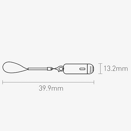 Умный брелок с GPS-трекером Baseus ZLFDQT3-02 белый