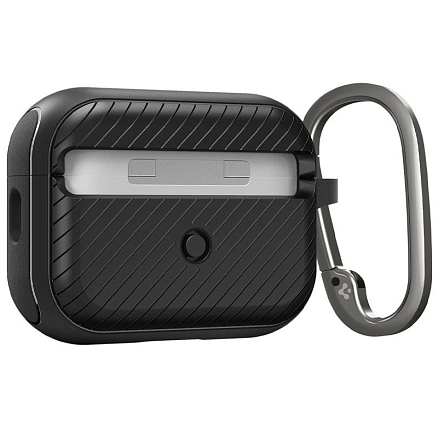 Чехол для наушников AirPods Pro, Pro 2 гибридный Spigen Mag Armor черный
