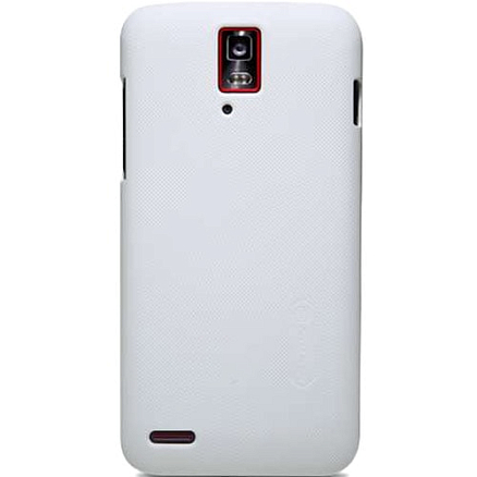 Чехол для Huawei Ascend D1 Quad пластиковый тонкий Nillkin Super Frosted белый