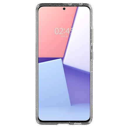 Чехол для Samsung Galaxy S21 Ultra гелевый с блестками Spigen SGP Liquid Crystal Glitter прозрачный