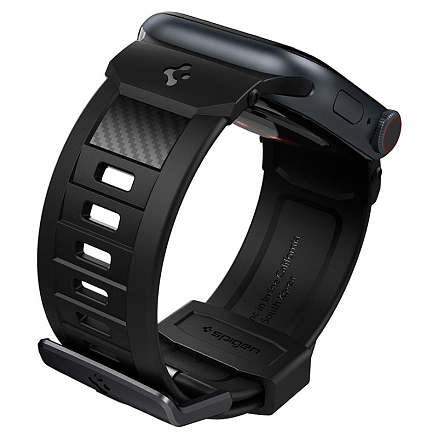 Ремешок-браслет для Apple Watch 38 и 40 мм гелевый Spigen Rugged Band черный