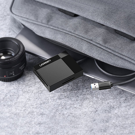  Картридер USB 3.0 универсальный длина 50 см Ugreen CR125 черный