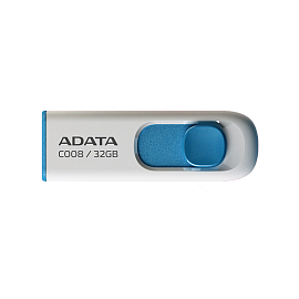 Флешка ADATA C008 32Gb USB 2.0 бело-синяя