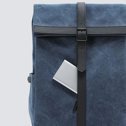 Рюкзак Xiaomi Ninetygo Grinder Oxford с отделением для ноутбука до 15,6 дюйма темно-синий