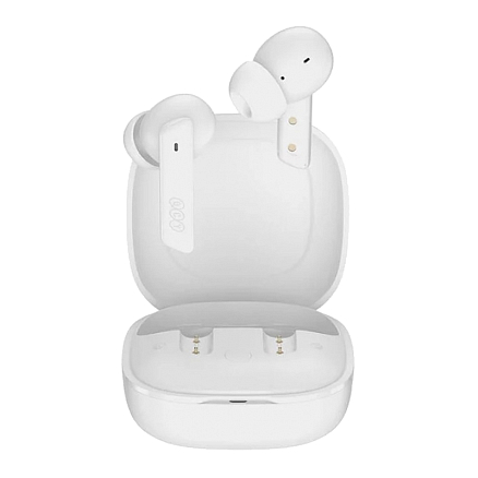 Наушники TWS беспроводные Bluetooth QCY MeloBuds вакуумные с микрофоном белые