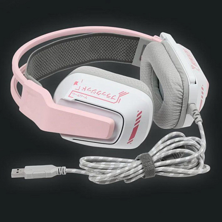 Наушники Blackzid H1 Flamengo полноразмерные с микрофоном и RGB подсветкой игровые