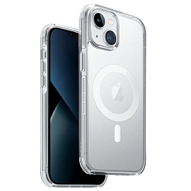 Чехол для iPhone 14 Plus гибридный UNIQ Combat MagSafe прозрачный