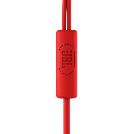 Наушники JBL C100SI вакуумные с микрофоном красные
