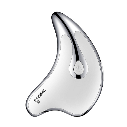 Массажер для лица Гуаша вибрационный с подогревом WellSkins WX-BJ808 белый + подарок