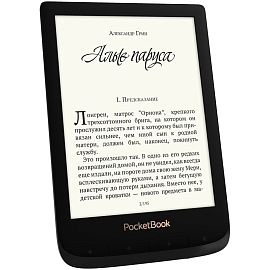 Электронная книга PocketBook 627 Touch Lux 4 с подсветкой черная