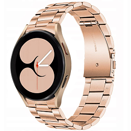 Ремешок-браслет для Samsung Galaxy Watch 4, 5, 5 Pro 40, 42, 44, 45 и 46 мм металлический Tech-Protect Stainless золотистый