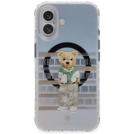 Чехол для iPhone 16 гибридный Zuck Bear California Cool Leisure Wear