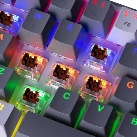 Клавиатура Redragon Fizz механическая с подсветкой серо-белая