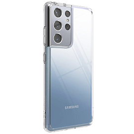 Чехол для Samsung Galaxy S21 Ultra гибридный Ringke Fusion прозрачный