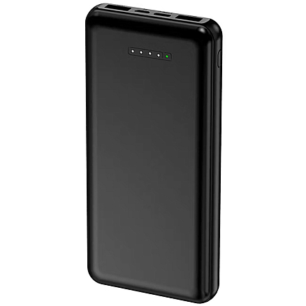 Внешний аккумулятор TFN Air Power 10000мАч (2 x USB, Type-C, microUSB, быстрая зарядка) черный