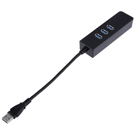 USB 3.0 HUB (разветвитель) на 3 порта + Ethernet