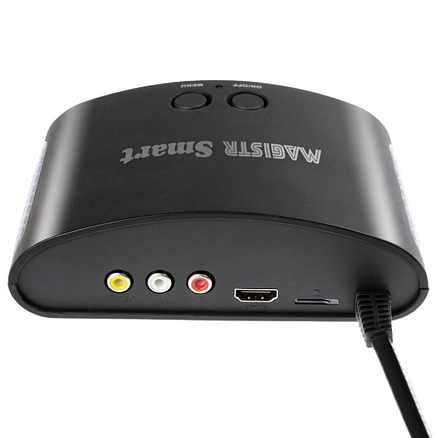 Игровая приставка Magistr Smart 8/16Bit 414 игр с двумя геймпадами черная