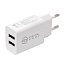 Зарядное устройство сетевое с двумя USB входами 2.1А и кабелем MicroUSB Digitalpart WC-250 белое