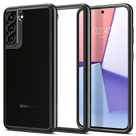 Чехол для Samsung Galaxy S21 FE гелевый Spigen Optik Crystal прозрачно-серый