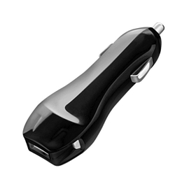 Зарядное устройство автомобильное с USB входом 1A Deppa 22110 черное