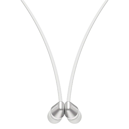 Наушники беспроводные Bluetooth Sony WI-C100 вакуумные с микрофоном и пультом белые