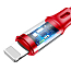 Кабель USB - MicroUSB, Lightning, Type-C для зарядки 1,2 м 3.5А плоский Baseus Little Octopus красный