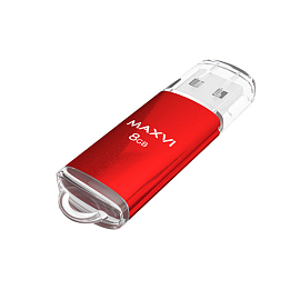 Флешка Maxvi MP 8Gb USB 2.0 красная