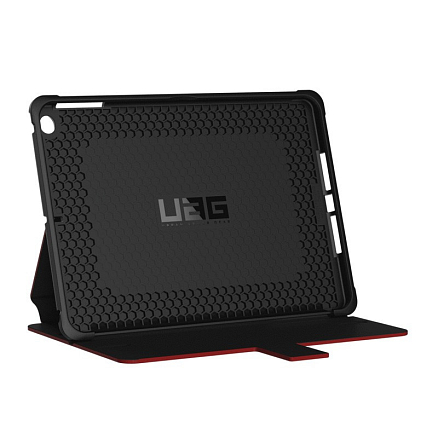 Чехол для iPad 2018, 2017, iPad Air гибридный для экстремальной защиты - книжка Urban Armor Gear UAG Metropolis красно-черный