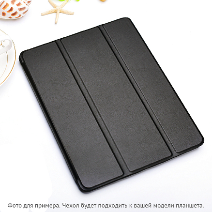 Чехол для iPad Mini 6 кожаный Smart Case черный
