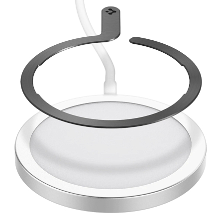 Наклейка на телефон для магнитного держателя MagSafe Spigen OneTap черная