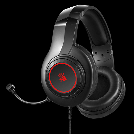 Наушники A4Tech Bloody G220S полноразмерные с микрофоном игровые черные