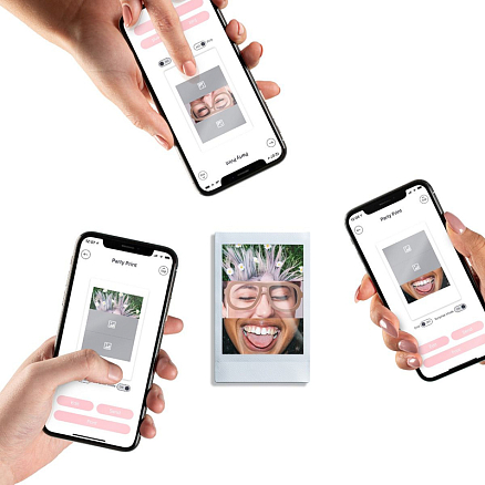 Фотопринтер Fujifilm Instax Link розовый 