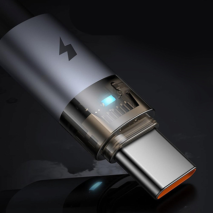 Кабель Type-C - USB для зарядки 1,2 м 6А 100W плетеный McDodo CA-6890 (быстрая зарядка PD) черный