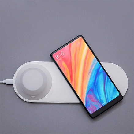 Беспроводная зарядка для телефона с ночником Xiaomi Yeelight YLYD04YI (быстрая зарядка) белая
