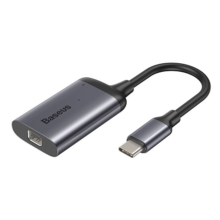 Переходник Type-C - Mini DisplayPort, Type-C PD Baseus Enjoyment серый