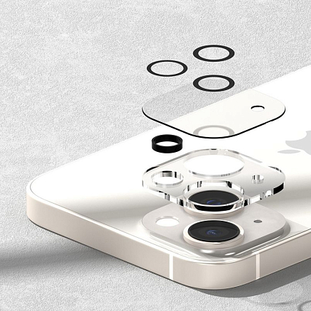 Защитное стекло на камеру для iPhone 14, 14 Plus Ringke Camera Protector прозрачное 2 шт.