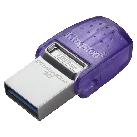 Флешка Kingston DataTraveler microDuo 3С 128Gb два разъема Type-C и USB 3.2