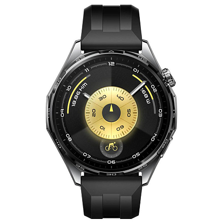 Умные часы Huawei Watch GT 6 46 мм с черным силиконовым ремешком серебристые
