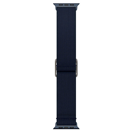 Ремешок-браслет для Apple Watch 42 и 44 мм текстильный Spigen Fit Lite темно-синий