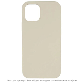 Чехол для iPhone 15 силиконовый Digitalpart Silicone Case кремовый