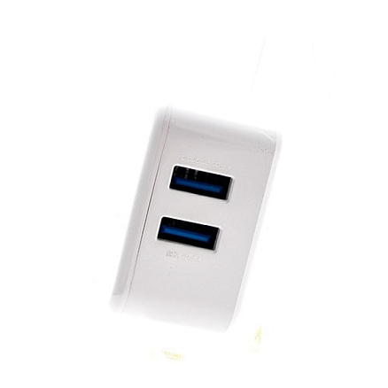 Зарядное устройство сетевое с двумя USB входами 3.1А Ldnio DL-AC58