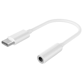 Переходник Type-C - 3,5 мм (папа - мама) для наушников Digitalpart AD-020 белый