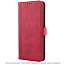 Чехол для Xiaomi Redmi Note 14C кожаный - книжка CASE book красный