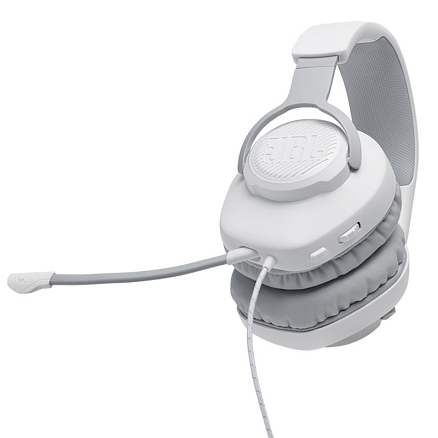 Наушники JBL Quantum 100 полноразмерные с микрофоном игровые белые