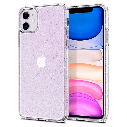 Чехол для iPhone 11 гелевый с блестками Spigen SGP Liquid Crystal Glitter прозрачный