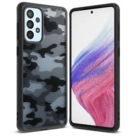 Чехол для Samsung Galaxy A53 гибридный Ringke Fusion камуфляжный черный